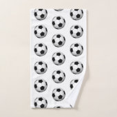 Sport thema voetbal patroonhanddoek set bad handdoek (Handdoek)