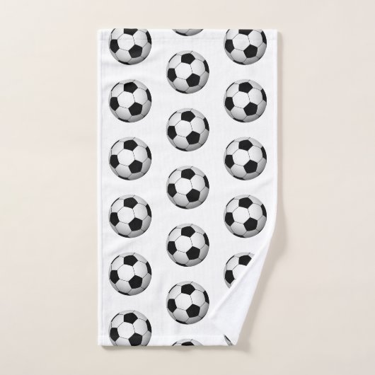 Sport thema voetbal patroonhanddoek set bad handdoek (Handdoek)