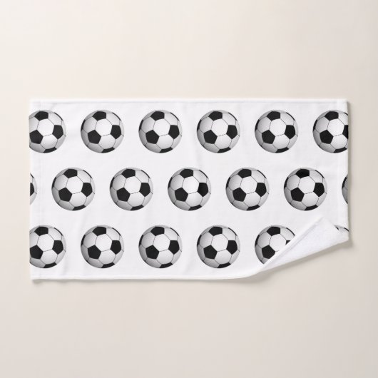 Sport thema voetbal patroonhanddoek set bad handdoek (Handdoek)