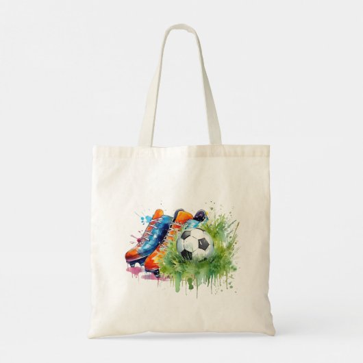 Sport Thema Voetbal Tote Bag (Achterkant)
