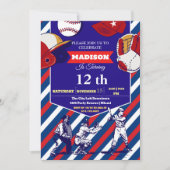 Sport Ticket Verjaardagsfeest Uitnodiging (Voorkant)