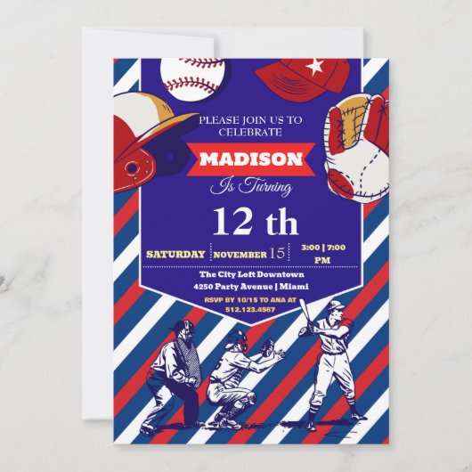 Sport Ticket Verjaardagsfeest Uitnodiging (Voorkant)