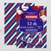 Sport Ticket Verjaardagsfeest Uitnodiging (Voorkant / Achterkant)