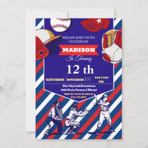 Sport Ticket Verjaardagsfeest Uitnodiging