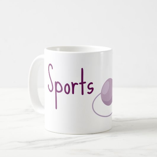 Sport time mug koffiemok (Voorkant links)
