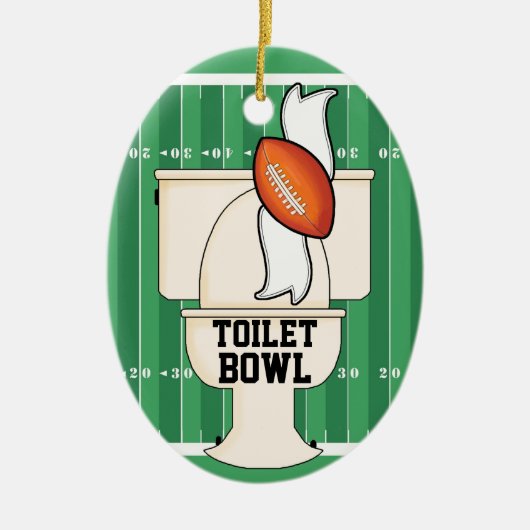 Sport - Toilet BOWL - SRF keramische siervoorwerpe Keramisch Ornament (Voorkant)