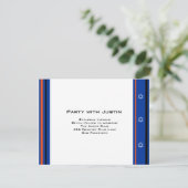 Sport toont de Baseball Bar Mitzvah Reception Card Informatiekaartje (Staand voorkant)