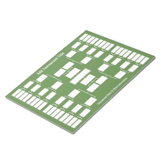 Sport Tournament Bracket - 32 teams Notitieblok (Schuin)