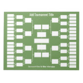 Sport Tournament Bracket - 32 teams Notitieblok (Voorkant)