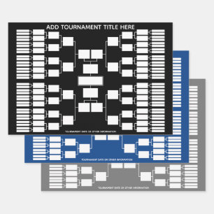 Sport Tournament Bracket for 64 Team Start Inpakpapier Vel