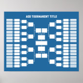 Sport Tournament Bracket for 64 Teams Poster (Voorkant)