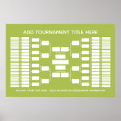 Sport Tournament Bracket for 64 Teams Poster (Voorkant)