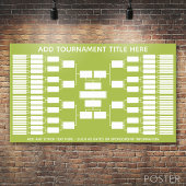Sport Tournament Bracket for 64 Teams Poster