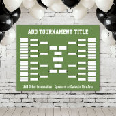 Sport Tournament Bracket - Groene 32 teams Poster