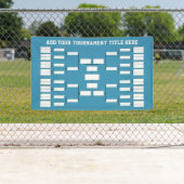 Sport Tournament Bracket - kan achterkleur wijzige Spandoek (Insitu)