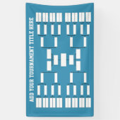 Sport Tournament Bracket - kan achterkleur wijzige Spandoek (Verticaal)