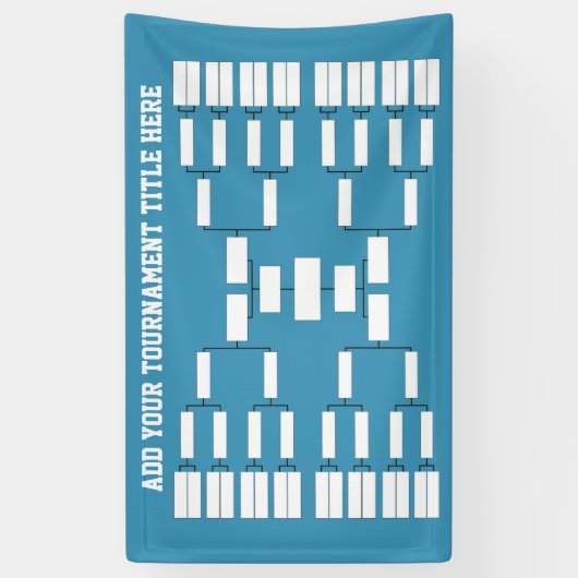 Sport Tournament Bracket - kan achterkleur wijzige Spandoek (Verticaal)