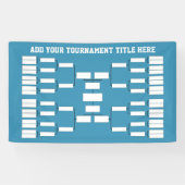 Sport Tournament Bracket - kan achterkleur wijzige Spandoek (Horizontaal)