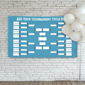 Sport Tournament Bracket - kan achterkleur wijzige Spandoek