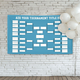 Sport Tournament Bracket - kan achterkleur wijzige Spandoek