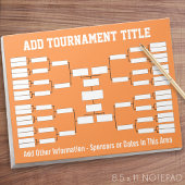 Sport Tournament Bracket Notitieblok
