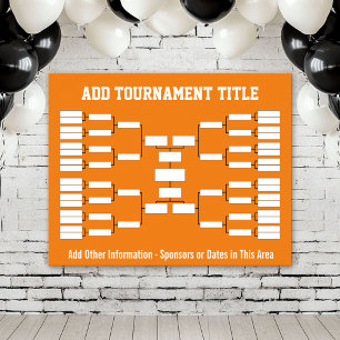 Sport Tournament Bracket - Oranje 32 teams Poster