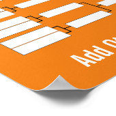 Sport Tournament Bracket - Oranje 32 teams Poster (Hoek)