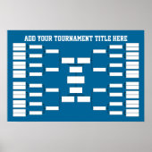 Sport Tournament Bracket Poster (Voorkant)