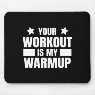 Sport Training Quote voor Gym en Bodybuilding werk Muismat