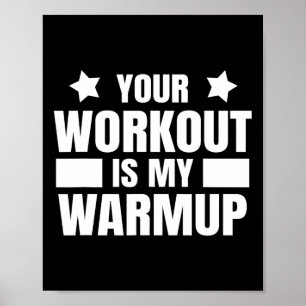 Sport Training Quote voor Gym en Bodybuilding werk Poster
