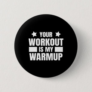 Sport Training Quote voor Gym en Bodybuilding werk Ronde Button 5,7 Cm