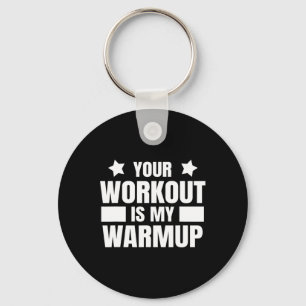 Sport Training Quote voor Gym en Bodybuilding werk Sleutelhanger