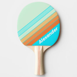 Sport Tropic Splash Gestreepte met naam Tafeltennisbatje