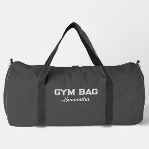 Sport Typografie Gym Bag Custom Naam Plunjezak