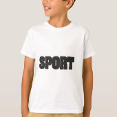 Sport Typography Design in Dimpled Rubber Texture T-shirt (Voorkant)