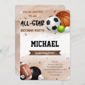 Sport Uitnodigingen (Voorkant / Achterkant)