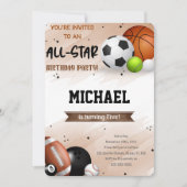 Sport Uitnodigingen (Voorkant)