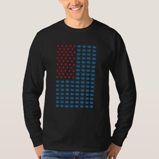 Sport Us Flag Ice Hockey_1 T-shirt (Voorkant)