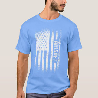 Sport Us Vlag Airsoft vrienden T-shirt