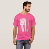 Sport US Vlag Cricket T-shirt (Voorkant volledig)