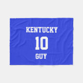 Sport uw eigen palinenblauw fleece deken (Voorkant (Horizontaal))