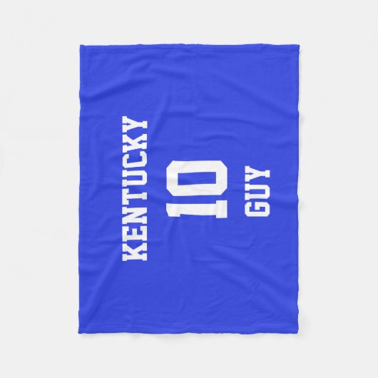 Sport uw eigen palinenblauw fleece deken (Voorkant)