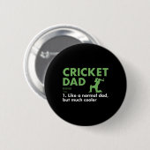 Sport Vader Definitie Cricket Ronde Button 5,7 Cm (Voorkant /achterkant)