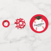 Sport van de Baseball GraduPartij Confetti (Voorkanten)