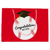 Sport van de Baseball GraduPartij Groot Cadeauzakje (Achterkant)