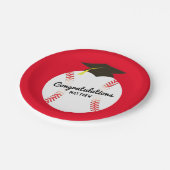 Sport van de Baseball GraduPartij Papieren Bordje (Gekanteld)