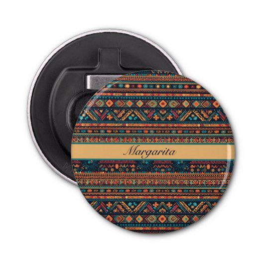 Sport van het zuidwesten, op maat button flesopener (Voorkant)