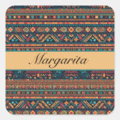 Sport van het zuidwesten, op maat vierkante sticker (Voorkant)