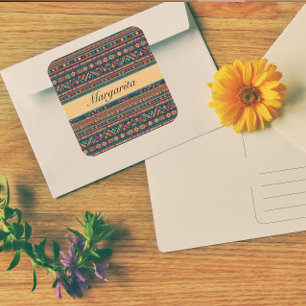 Sport van het zuidwesten, op maat vierkante sticker