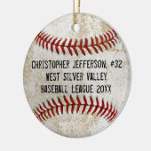  sport van Kinder honkbaljongens Keramisch Ornament (Links)